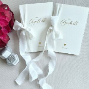 Eheversprechen „Exclusive“  | personalisiert | mit Goldfolie | Seidenband | Feinstpapier | Vow Book | Ehegelübde
