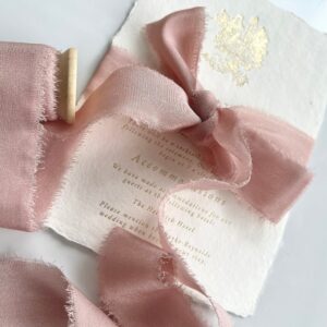 5 m handgefärbtes Seidenband, „BLUSH“, hand dyed silk ribbon, hand dyed, plant dyed silk robbon