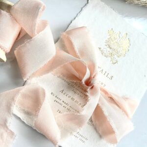 5 m handgefärbtes Seidenband, „ROSE“, hand dyed silk ribbon, hand dyed, plant dyed silk robbon