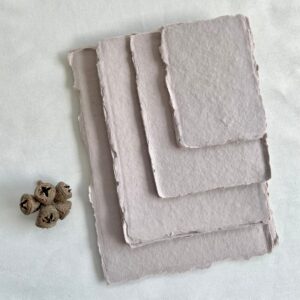Handgeschöpftes Büttenpapier 300g, Farbton „BLUSH“ - in 4 Größen | handmade paper | cotton paper