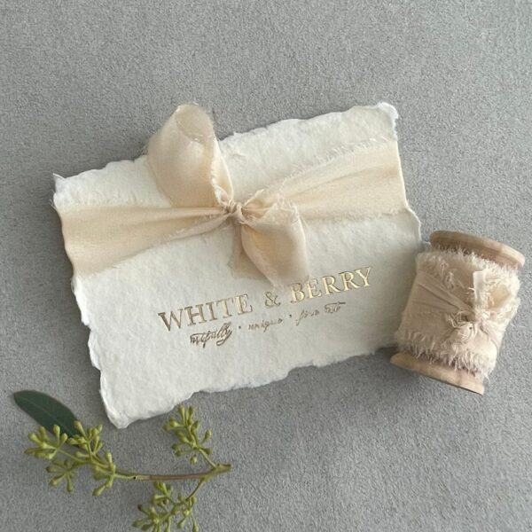 5 m handgefärbtes Seidenband, „CREAM“, hand dyed silk ribbon, hand dyed, plant dyed silk robbon