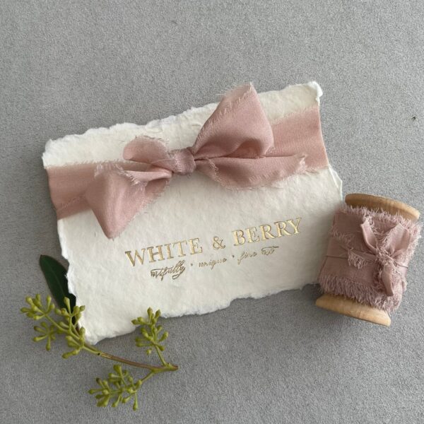 5 m handgefärbtes Seidenband, „BLUSH“, hand dyed silk ribbon, hand dyed, plant dyed silk robbon