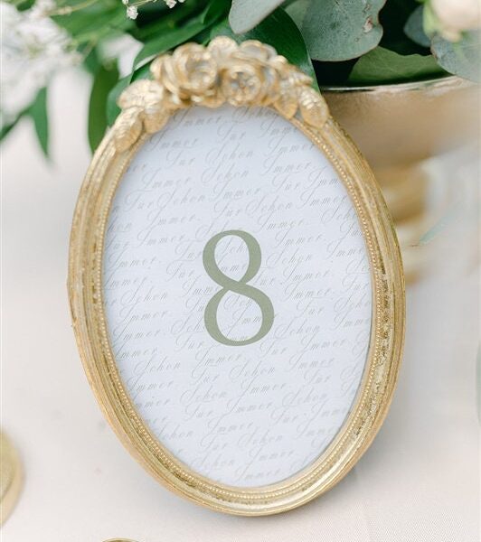 Vintage Tischnummer | Bildrahmen | Aufsteller | Tischdekoration | Tischschmuck | Partybedarf | Hochzeit | Geburtstag