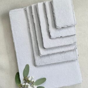 Handgeschöpftes Büttenpapier 300g, Farbton „SHADES OF GREY“ - in 7 Größen | handmade paper | cotton paper