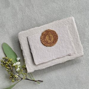 Handgeschöpftes Büttenpapier 300g, Farbton „CLAY“ - in 7 Größen | handmade paper | cotton paper