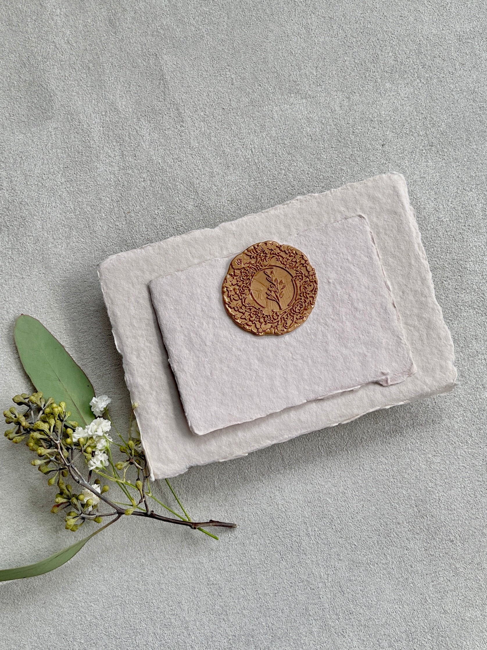 Handgeschöpftes Büttenpapier A6 - 25 Bogen Baumwolle 140g/m²