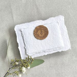 Handgeschöpftes Büttenpapier 300g, Farbton „COTTON WHITE“ - in 7 Größen | handmade paper | cotton paper