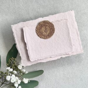 Handgeschöpftes Büttenpapier 300g, Farbton „SOFT ROSE“ - in 7 Größen | handmade paper | cotton paper