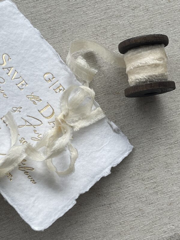 Seidenband Buttermilk/Cream