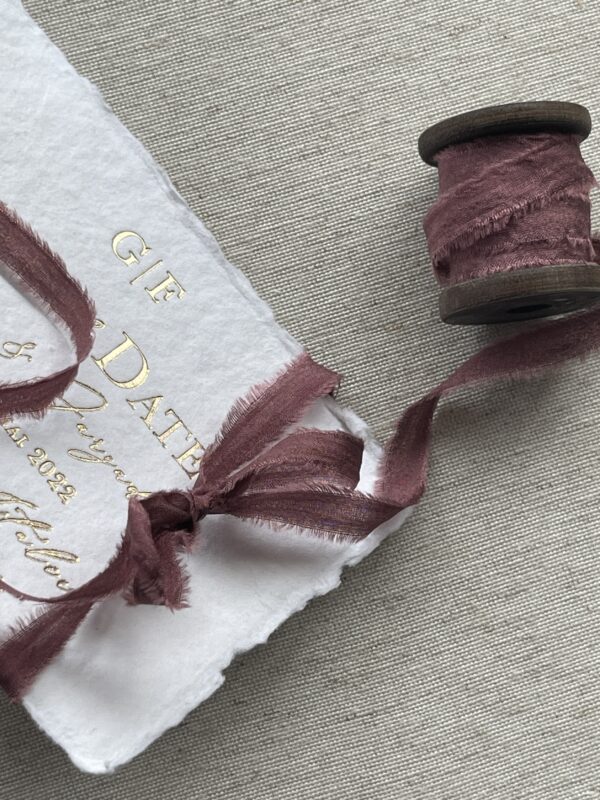 Seidenband Deep Mauve